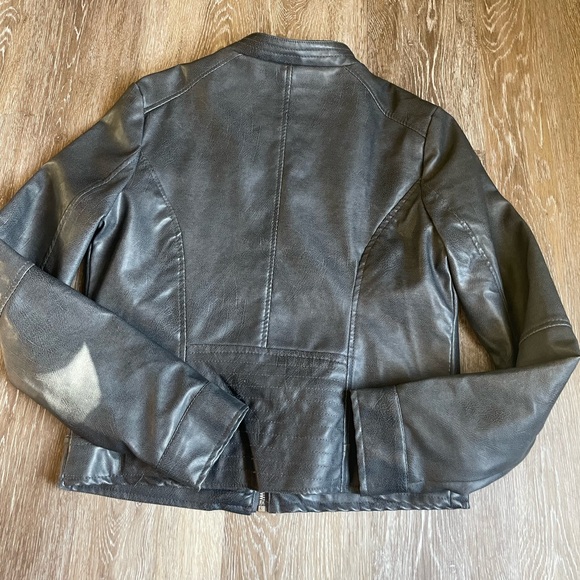 Miss London Faux Leather Jacket - Picture 3 of 6